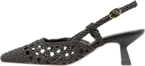 Woven Slingback Kitten Heels for Women Stylish Pointed Toe Breathable Comfortable Fit Elegant Design for Every Occasion