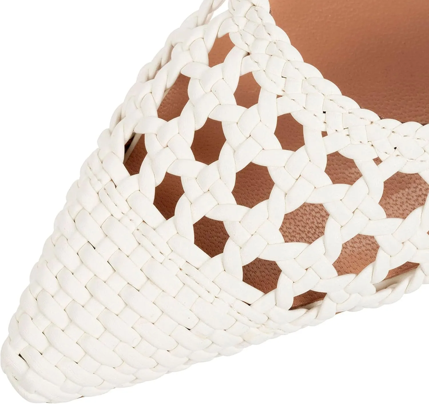 Woven Slingback Kitten Heels for Women Stylish Pointed Toe Breathable Comfortable Fit Elegant Design for Every Occasion