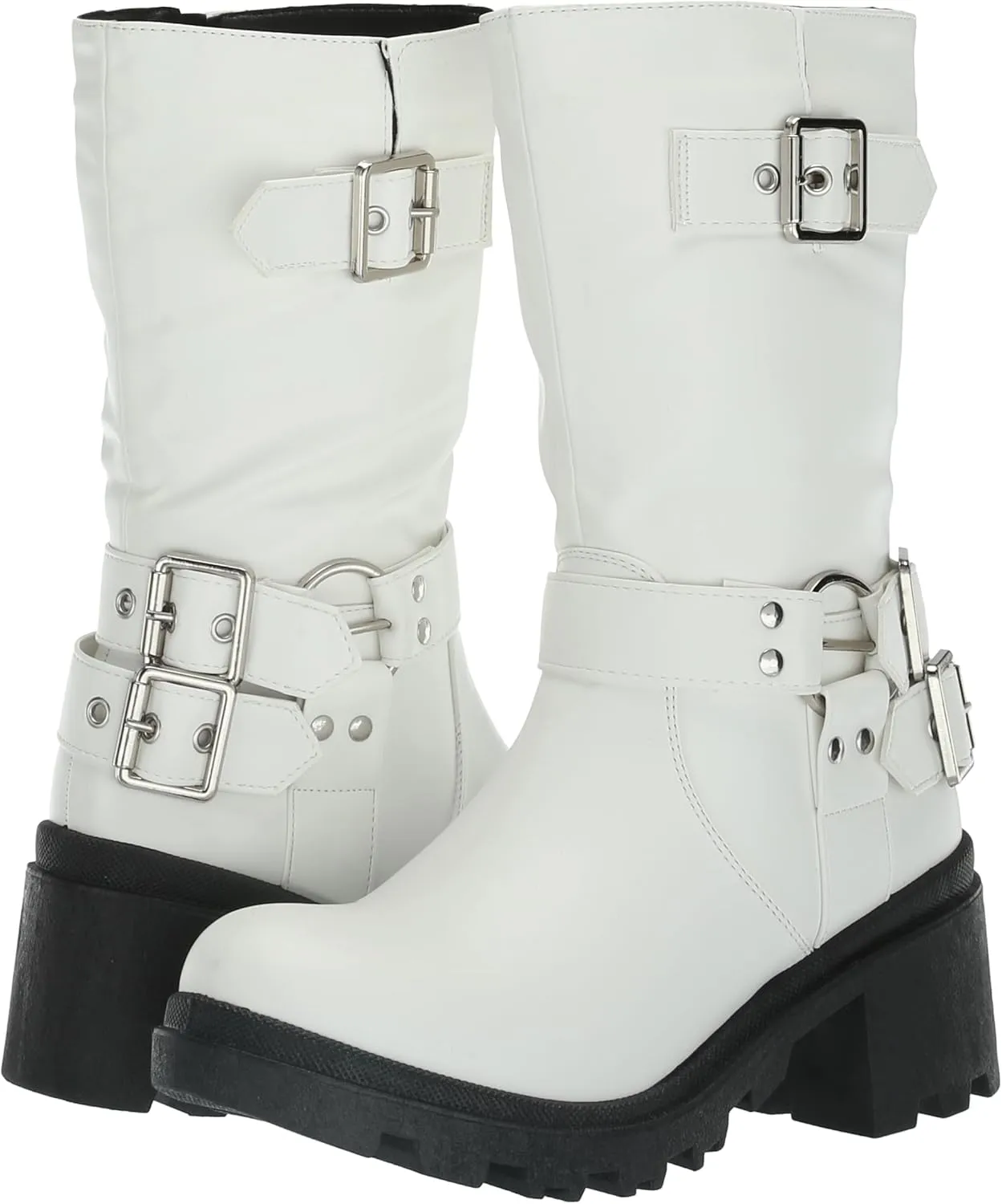 YOKI Women's Biker Mid Calf Boot
