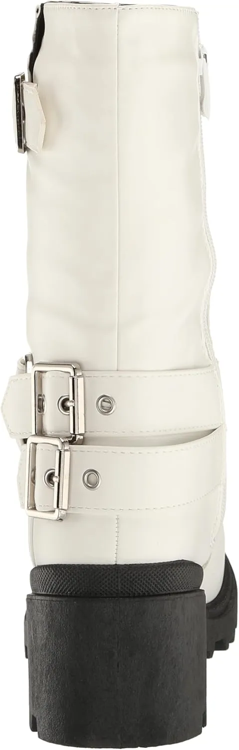 YOKI Women's Biker Mid Calf Boot