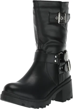 YOKI Women's Biker Mid Calf Boot