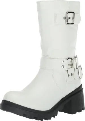 YOKI Women's Biker Mid Calf Boot