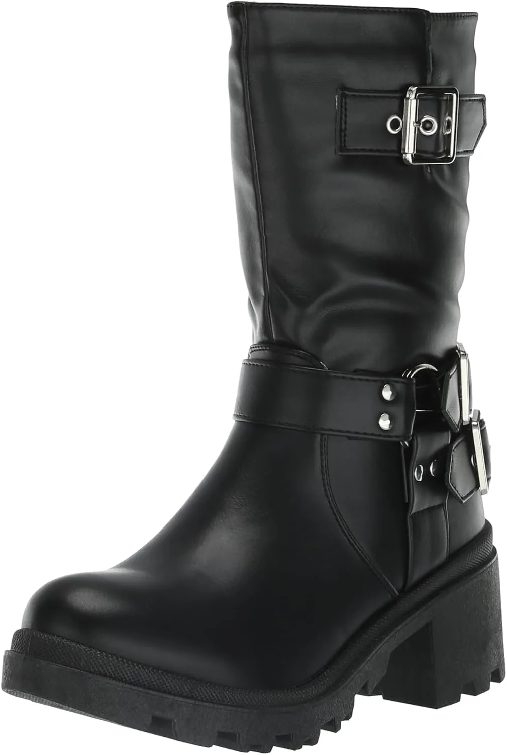YOKI Women's Biker Mid Calf Boot
